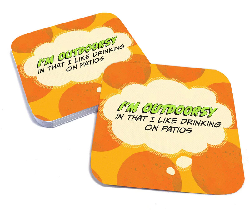 papersalt I'm Outdoorsy Coasters