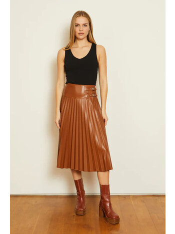 Caballero Hendrix Vegan Leather Skirt