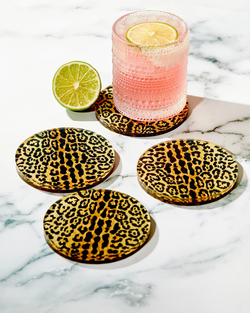 tart BY TAYLOR Leopard Print Coaster