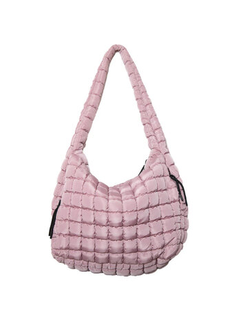 Oversized Quilted Hobo Tote Bag