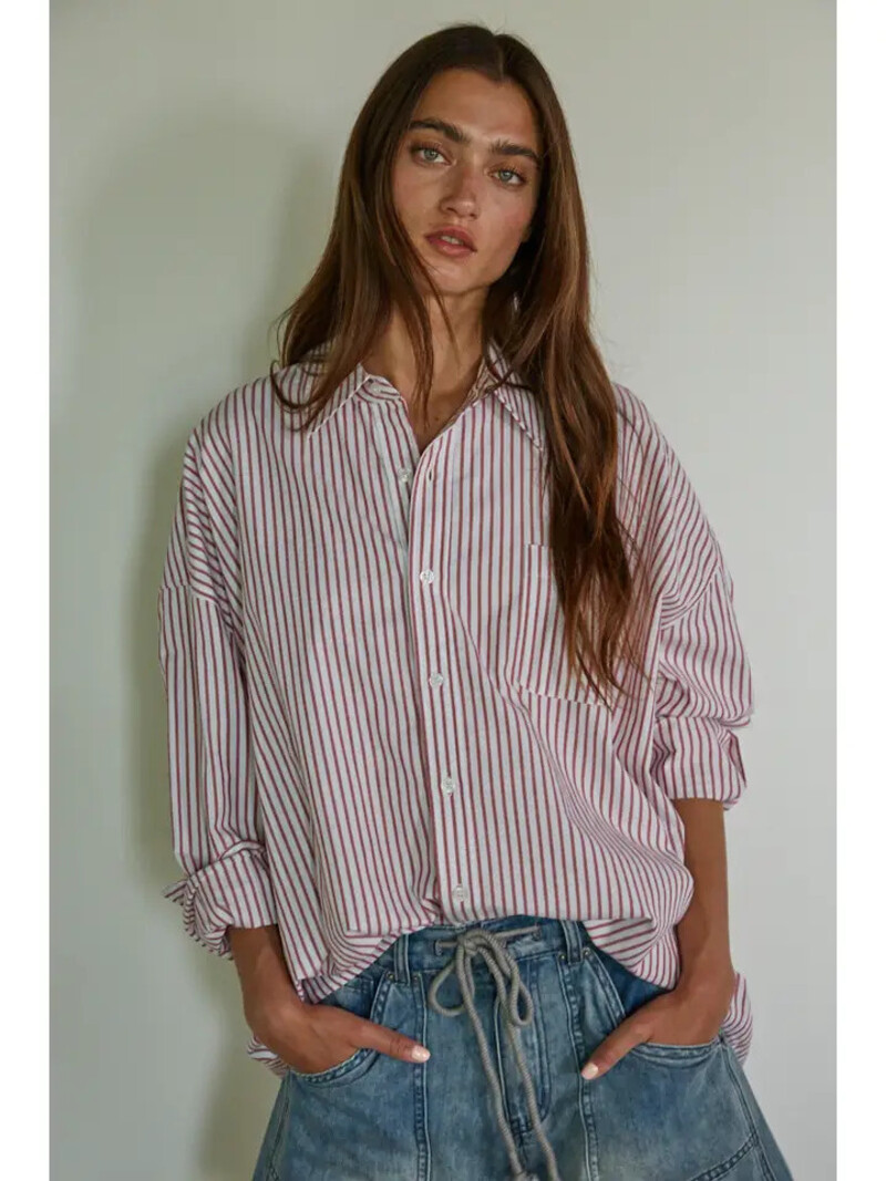 Bo Striped Button Down