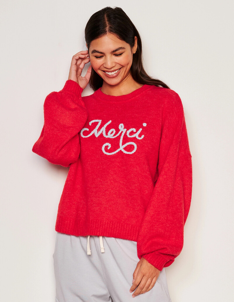 Sundry Merci Crewneck Sweater