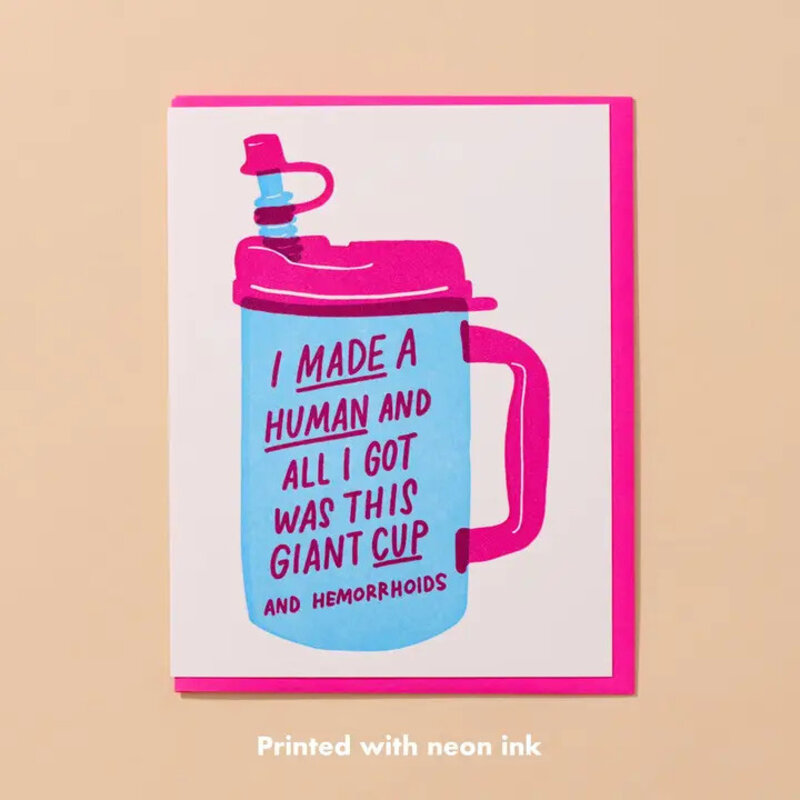 And Here We Are Made A Human Greeting Card