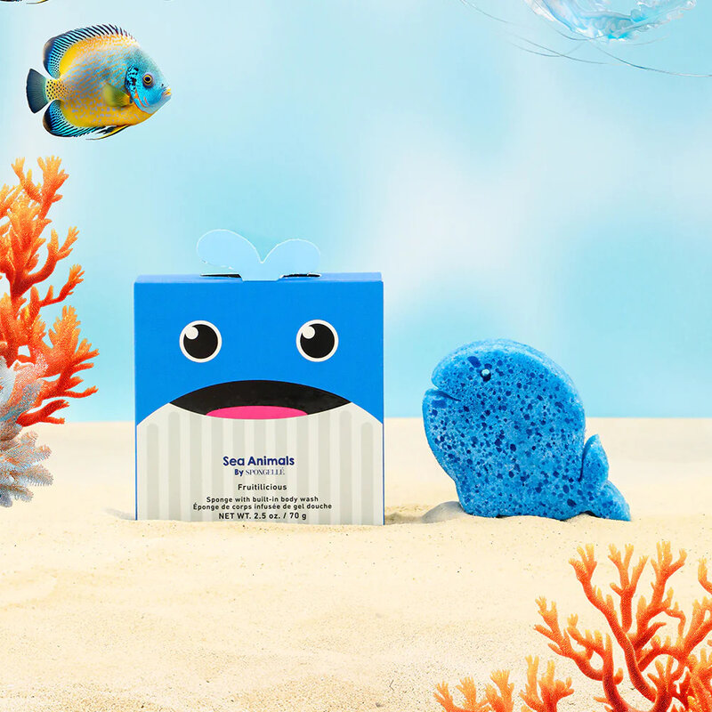 Spongelle Walter Whale Sponge Animals