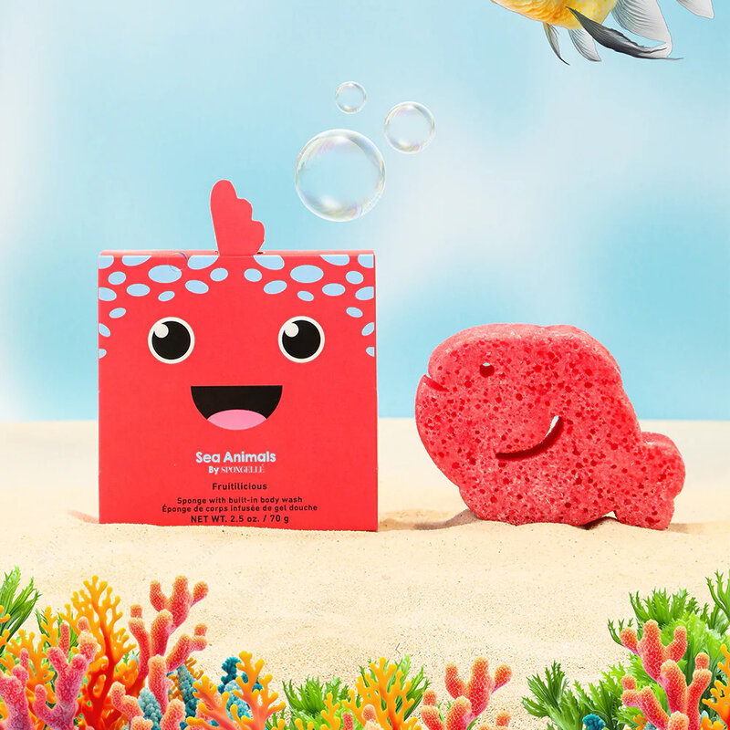 Spongelle Fiona Fish Sponge Animals