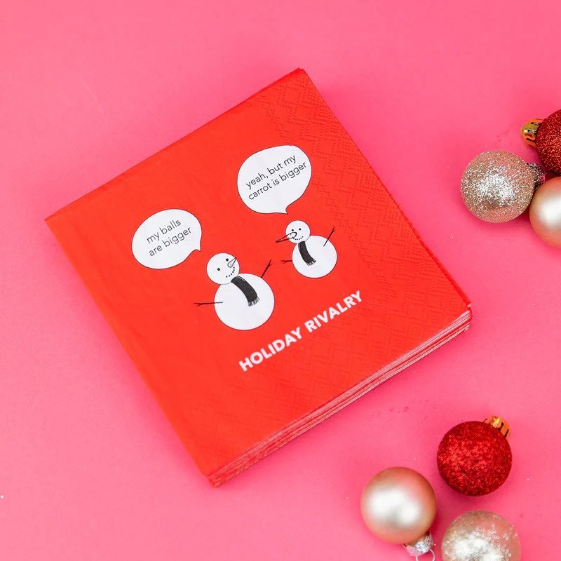 Chez Gagne Holiday Rivalry Napkins