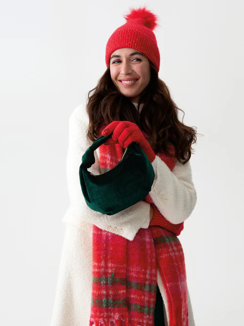 Chrissy Knotted Velvet Purse