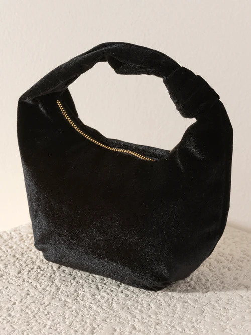 Chrissy Knotted Velvet Purse
