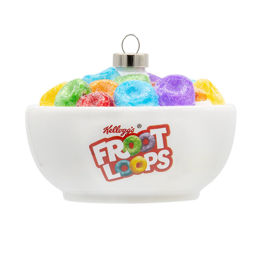 kat + annie Kelloggs Fruit Loops Cereal Bowl Ornament