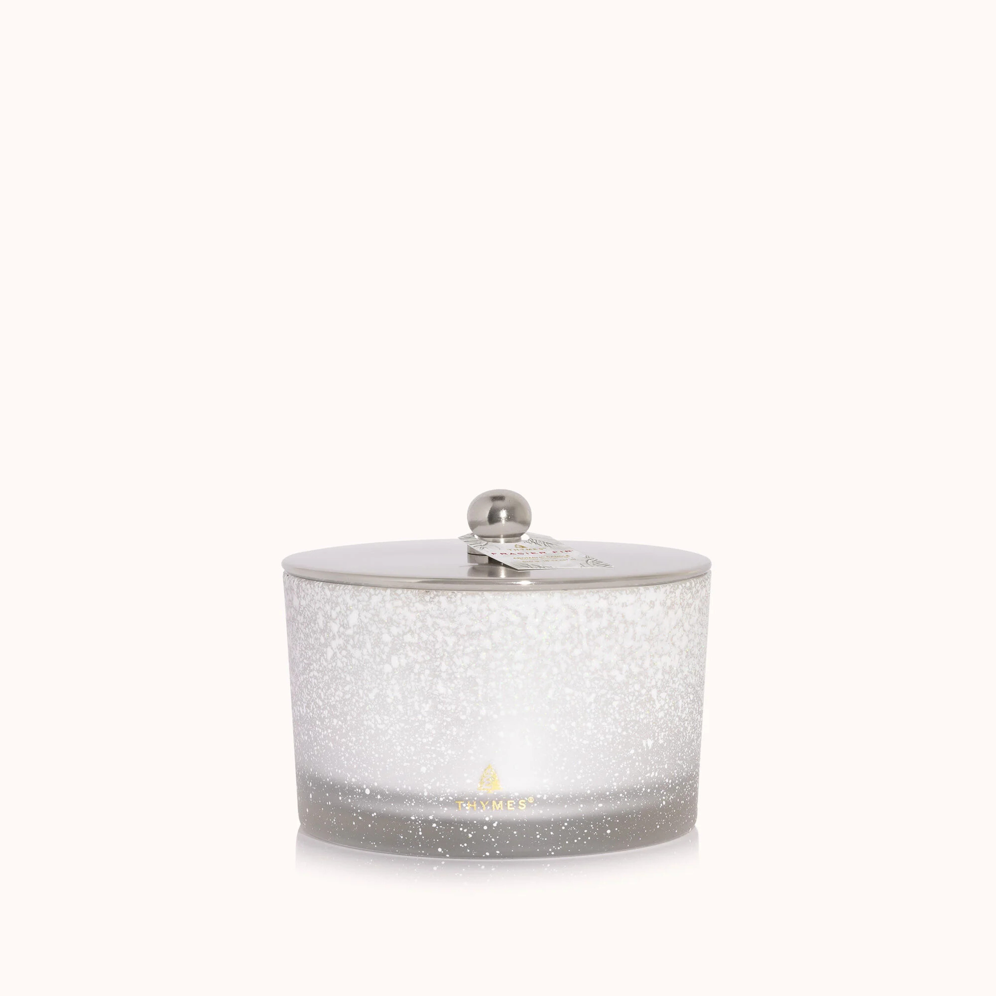 Thymes Frasier Fir Flocked 3 Wick Candle 18oz