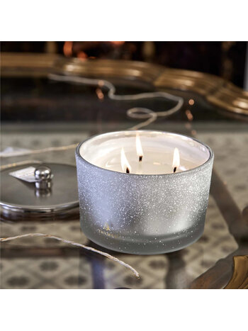 Thymes Frasier Fir Flocked 3 Wick Candle 18oz