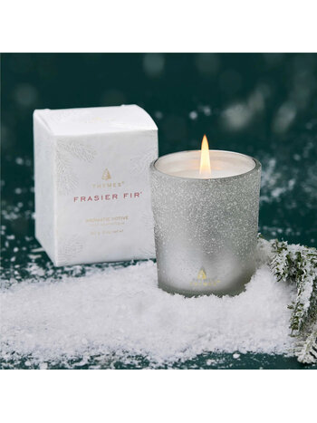 Thymes Frasier Fir Flocked Votive Candle