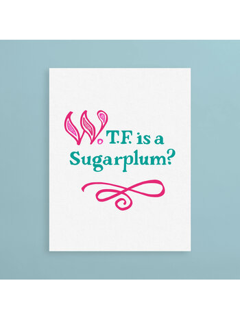 And Here We Are Sugarplum Holiday Card