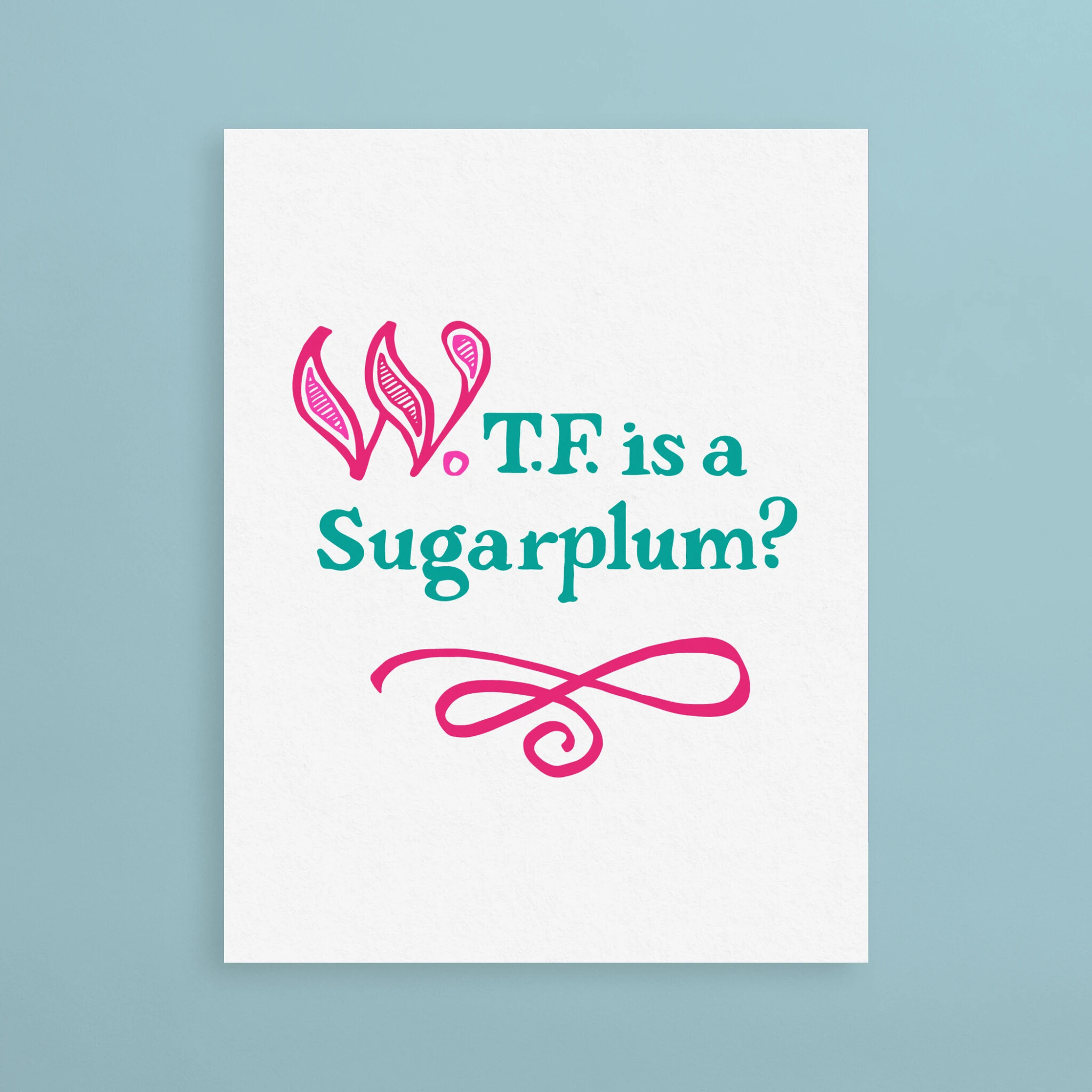 And Here We Are Sugarplum Holiday Card