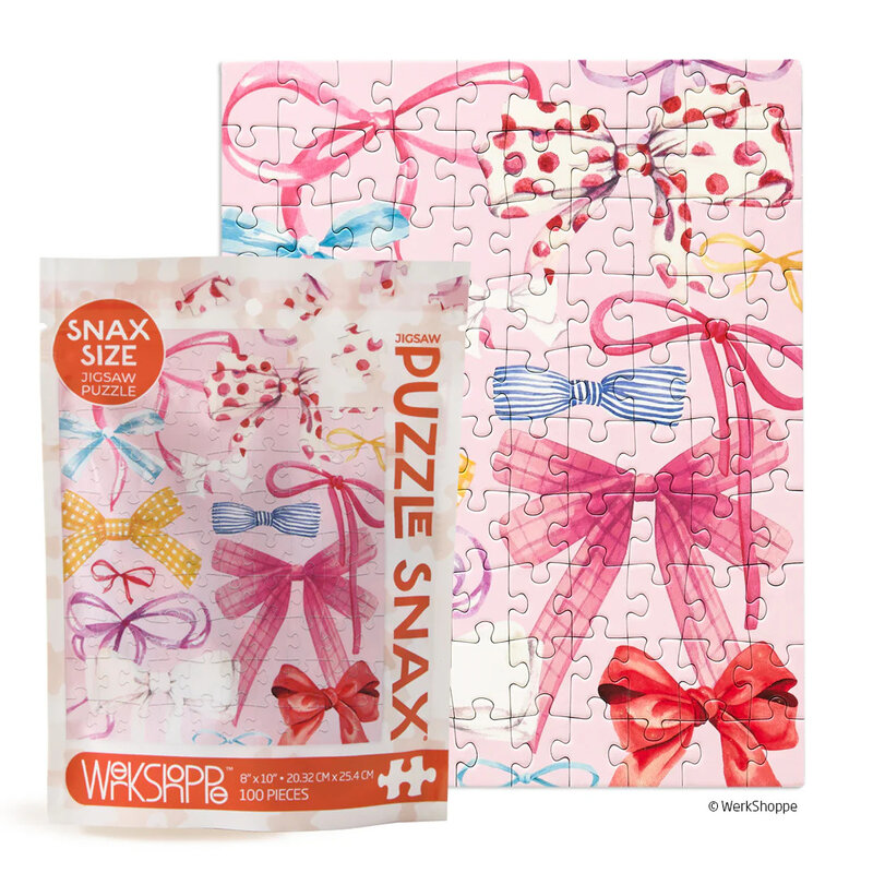 Werkshoppe Ribbons Bows 100 pc Puzzle Snax