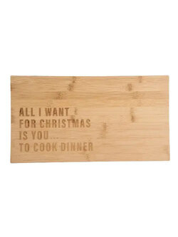 Totalee All I Want for Christmas Cutting Board