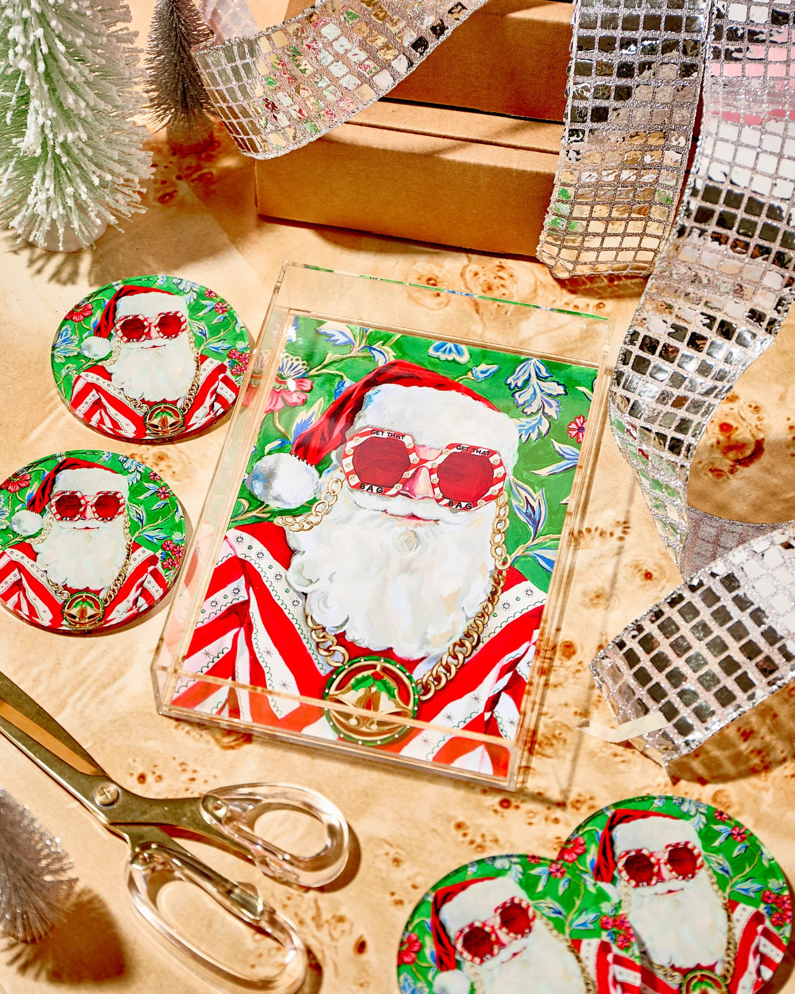 tart BY TAYLOR Swanky Santa Small Tray