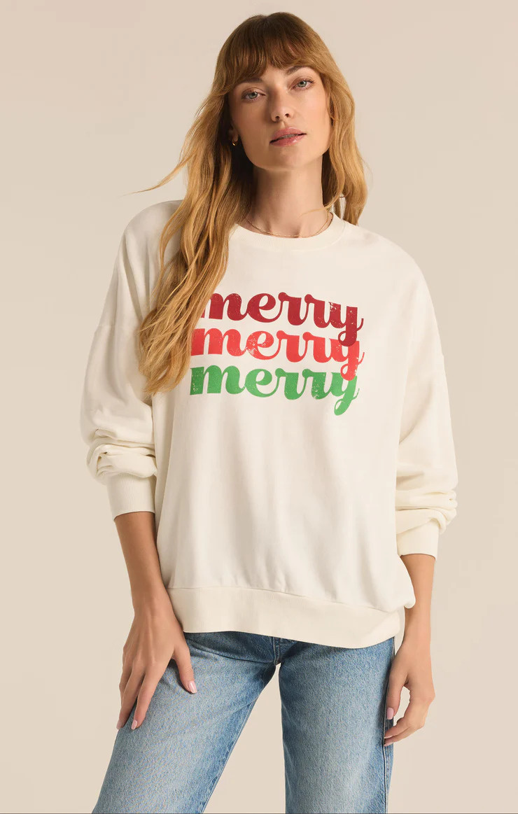 Z Supply Merry Sunday Sweatshirt