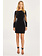 Caballero Jana Black Mesh Paneled Dress
