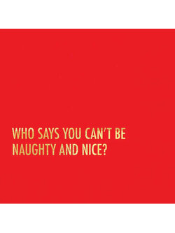 Pretty Alright Goods Naughty Nice Holiday Napkin
