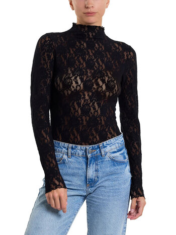 Hanky Panky Signature Lace Mockneck Bodysuit