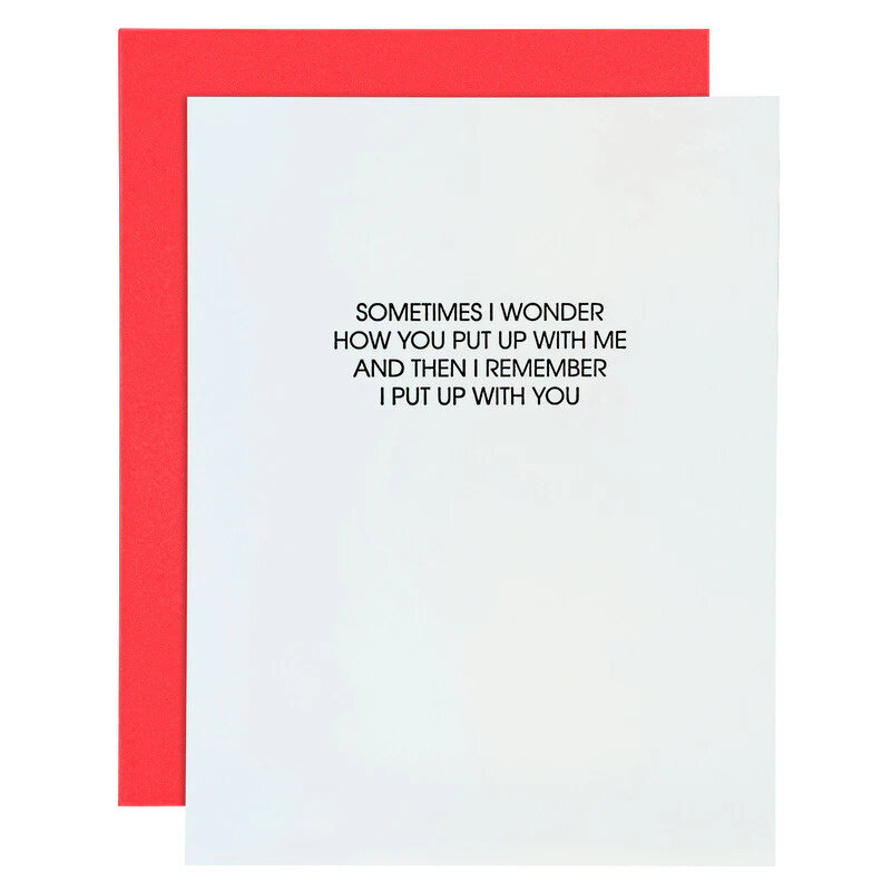 Chez Gagne Put Up w/Me Greeting Card
