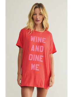 Z Supply Wine & Dine Night Shirt