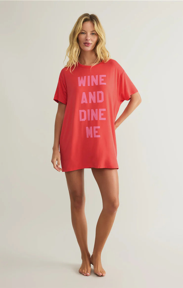Z Supply Wine & Dine Night Shirt