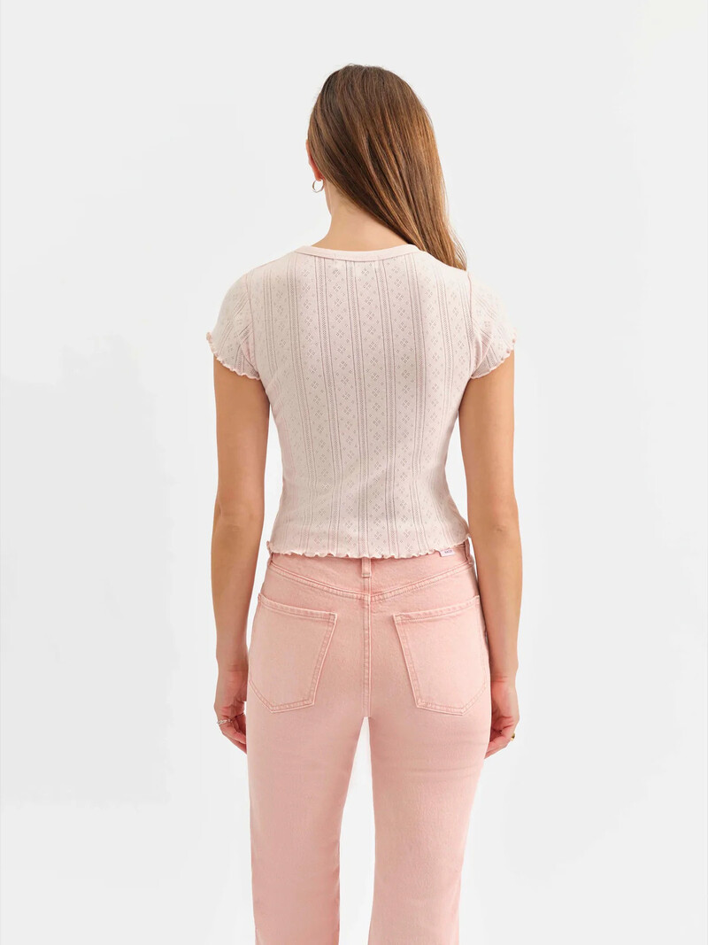 Daze Lily Pointelle Tee