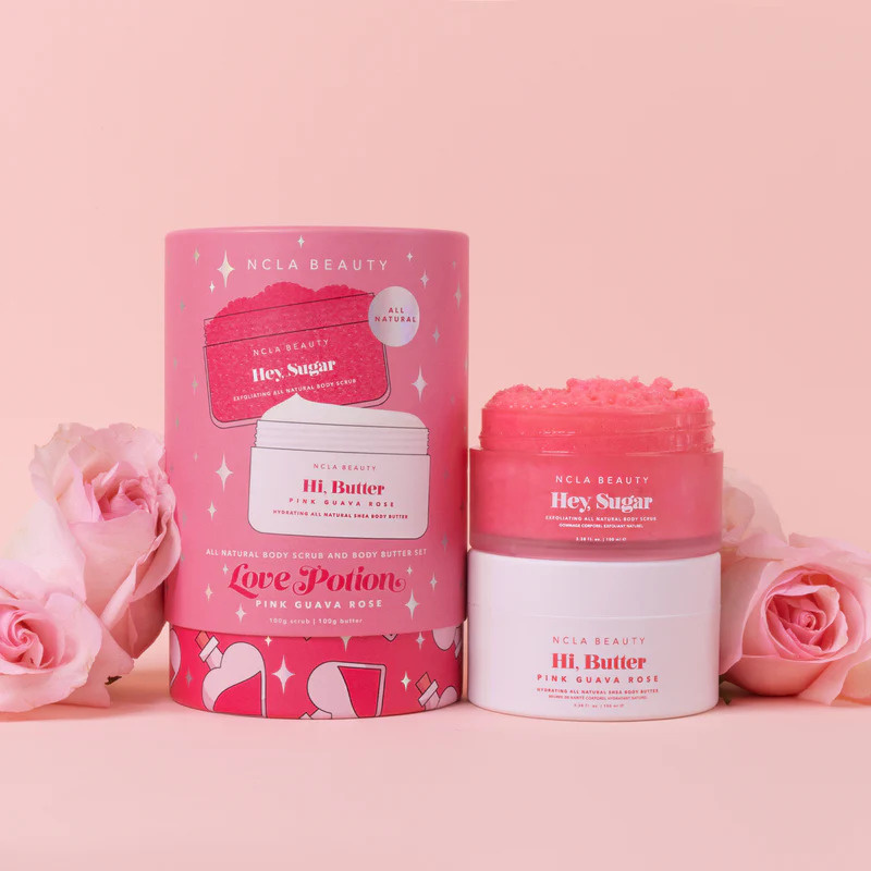 NCLA Beauty Love Potion Body Scrub + Body Butter Set