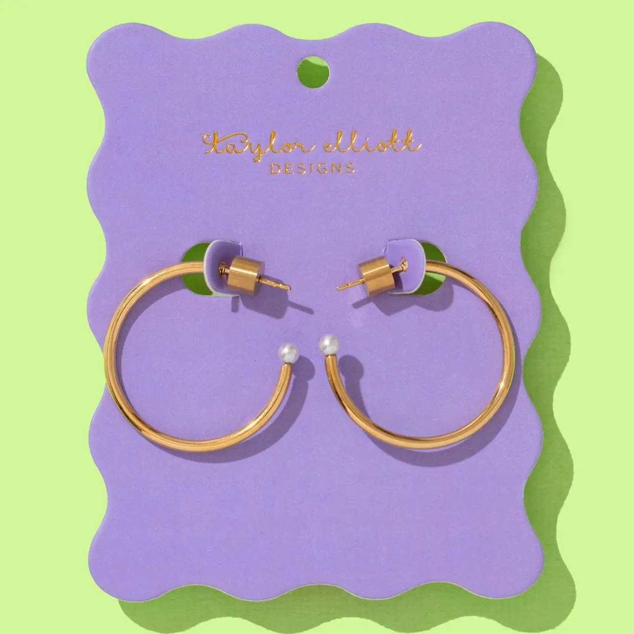 Taylor Elliott Designs Alexis Gold Hoop-Small