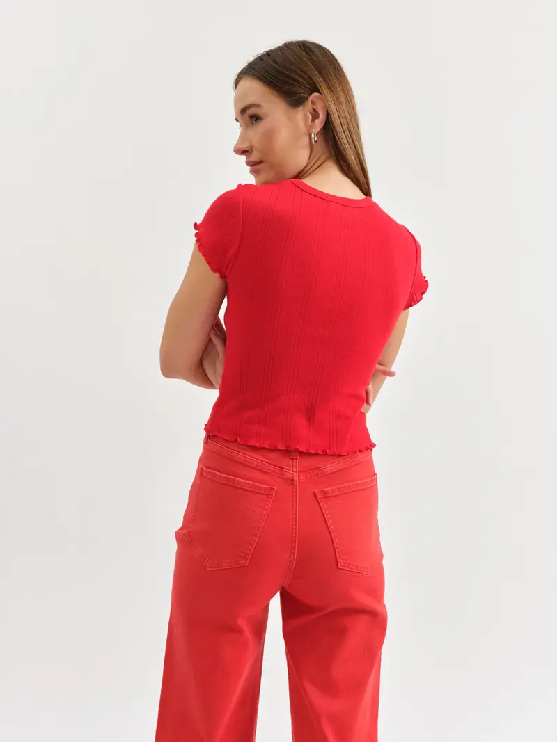 Daze Lily Pointelle Tee