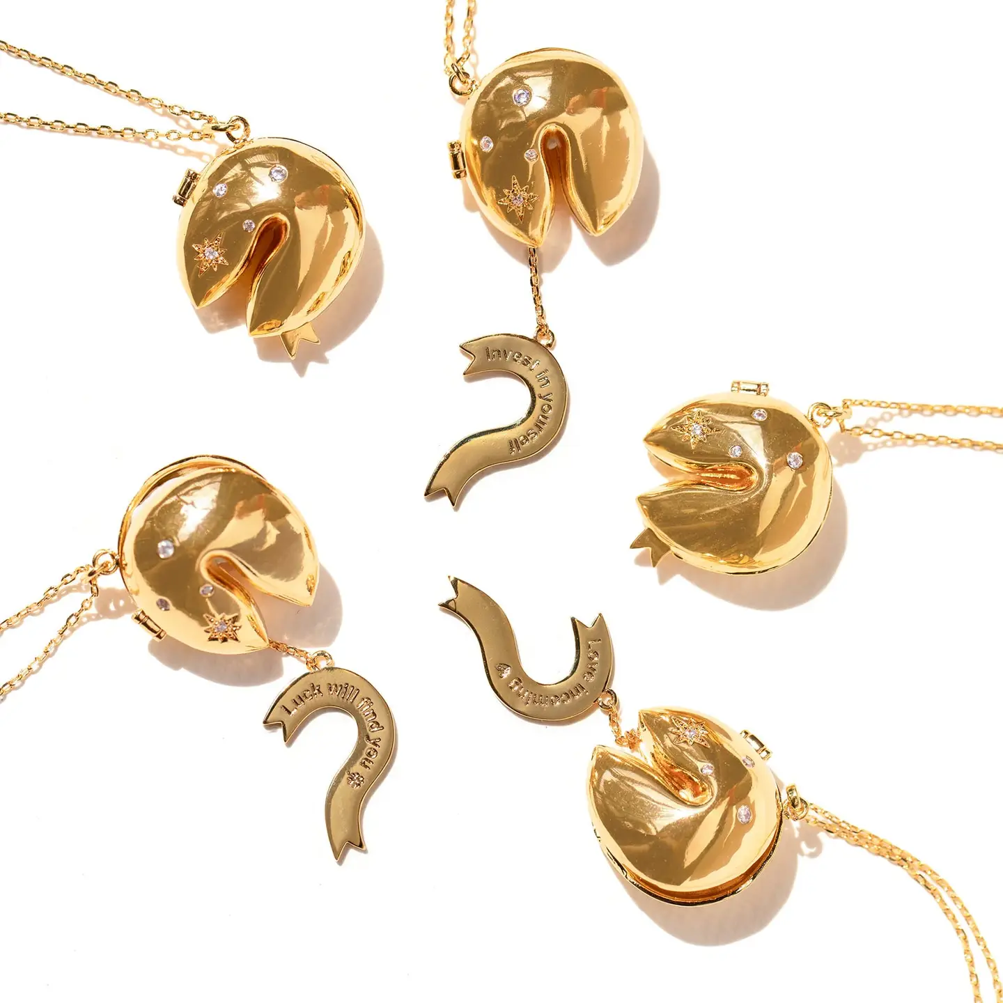 Girls Crew Fortune Cookie Locket Necklace