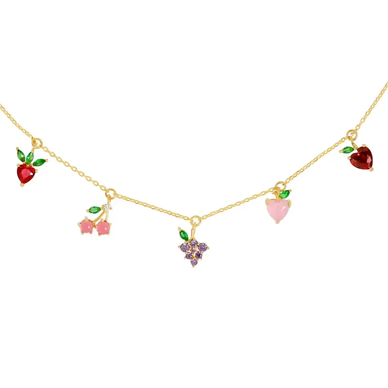 Girls Crew Fruit Basket Choker