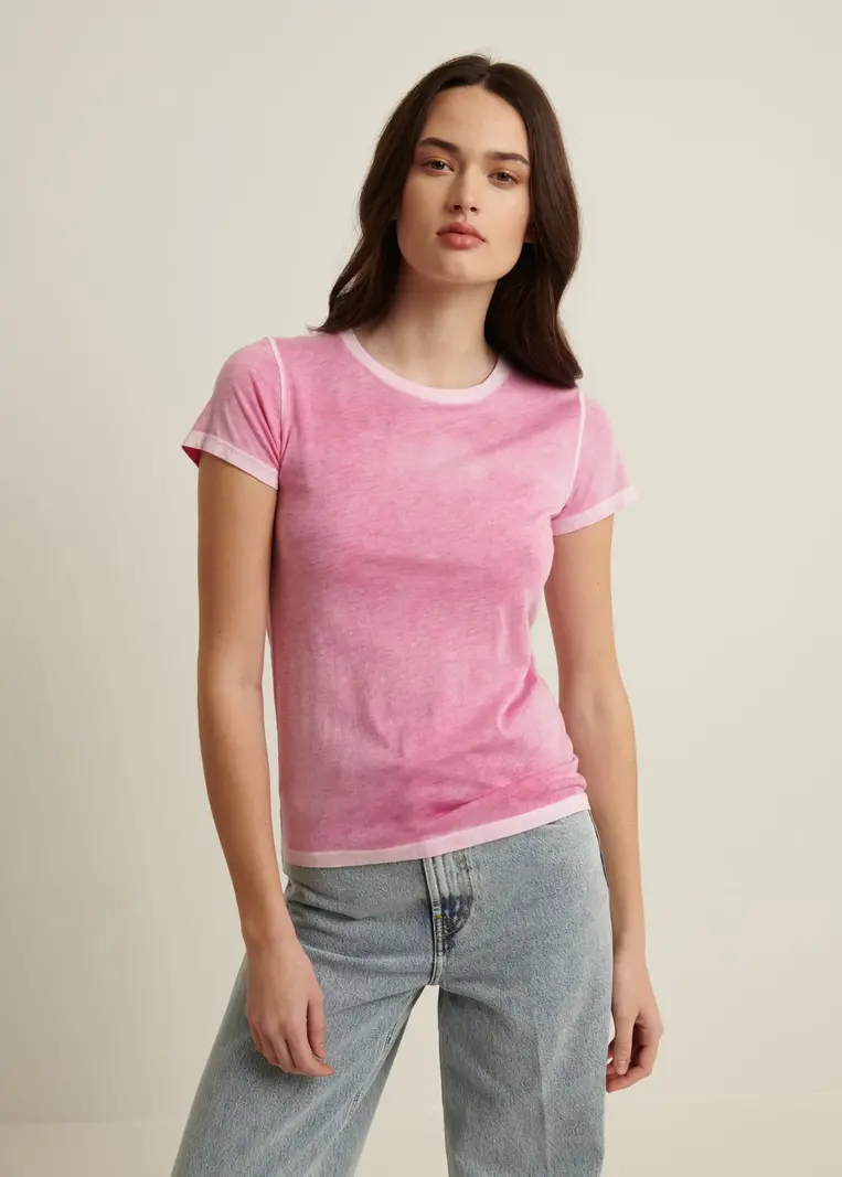 PATRICK ASSARAF Pure Pima Classic Reverse Spray Crewneck