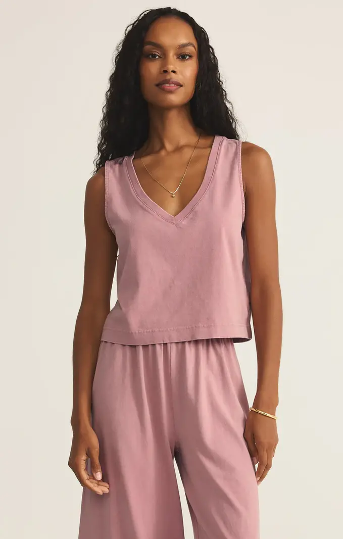 Z Supply Sloane V-Neck Denim Tank