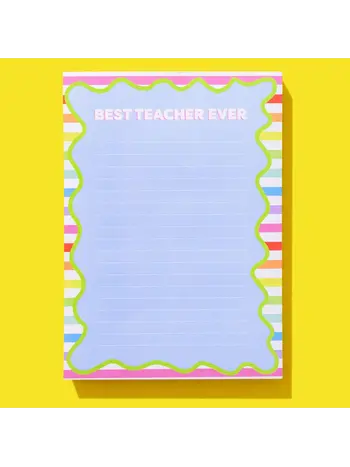Taylor Elliott Designs Best Teacher Ever Notepad