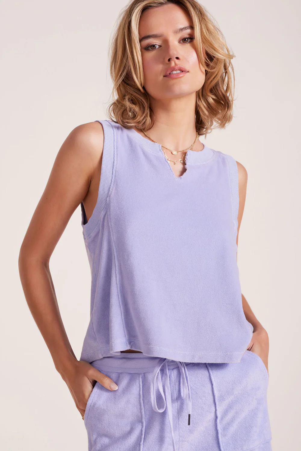 Bobi Split Neck Muscle Tank