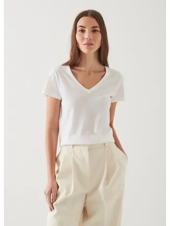 PATRICK ASSARAF SS Pima Classic Fit V-Neck