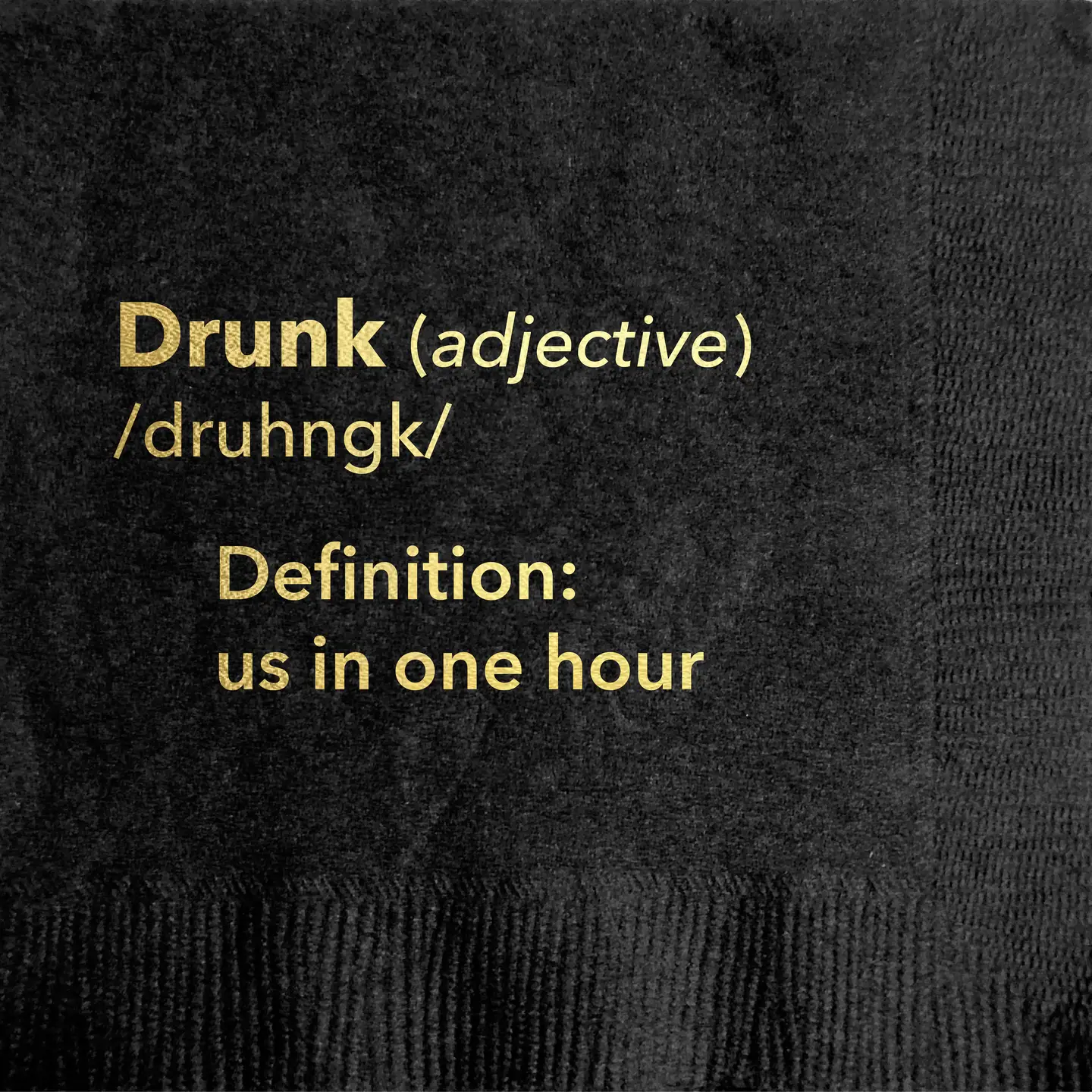 Pretty Alright Goods Drunk Cocktail Napkin