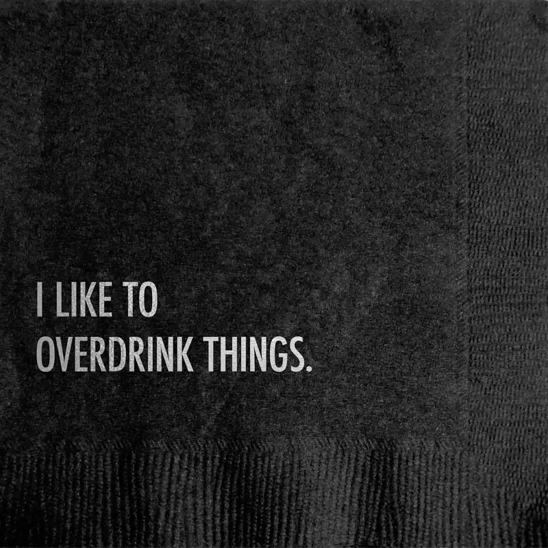 Pretty Alright Goods Overdrink Cocktail Napkin