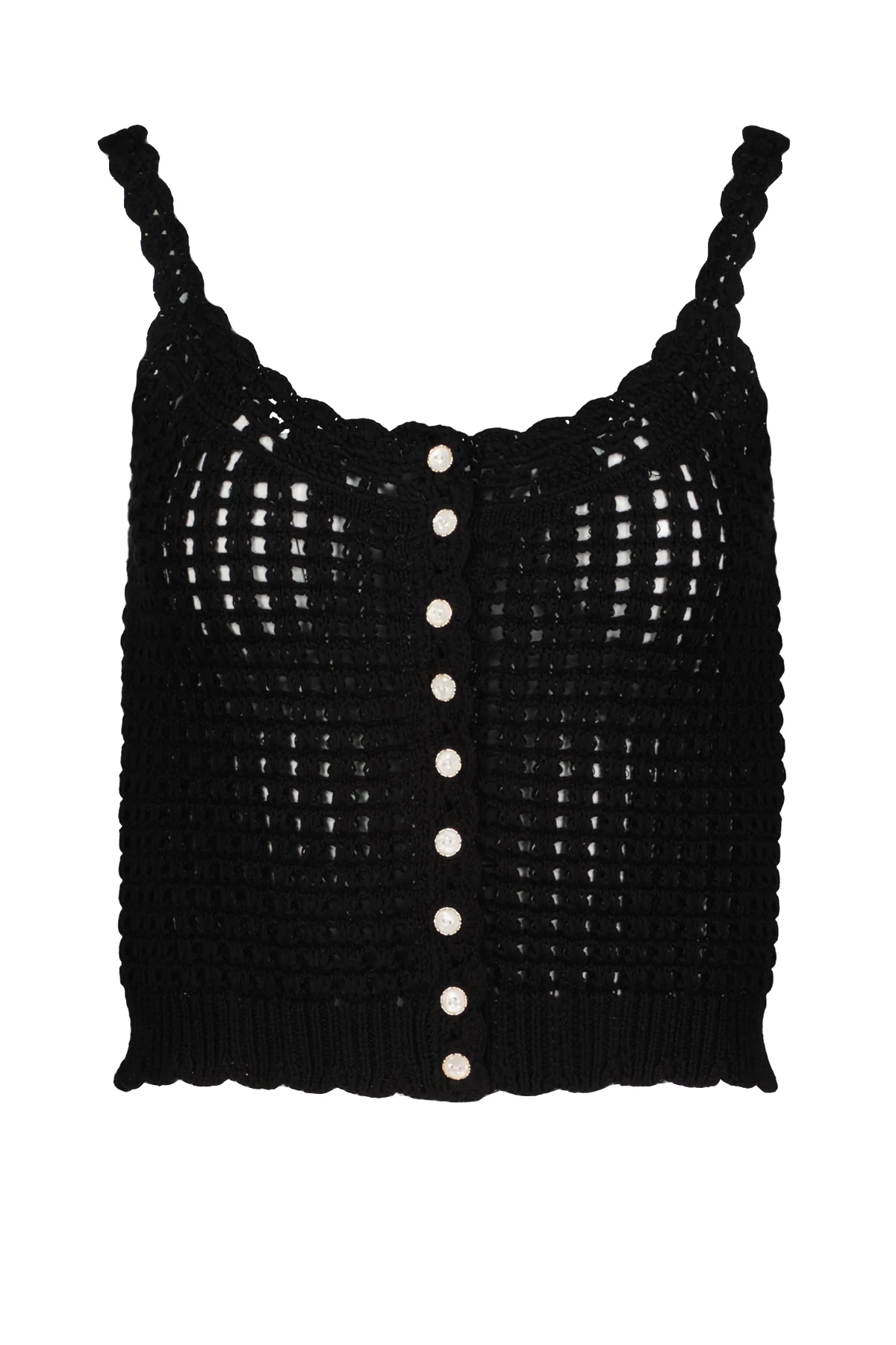 Bishop & Young Keena Open Crochet Sweater Tank
