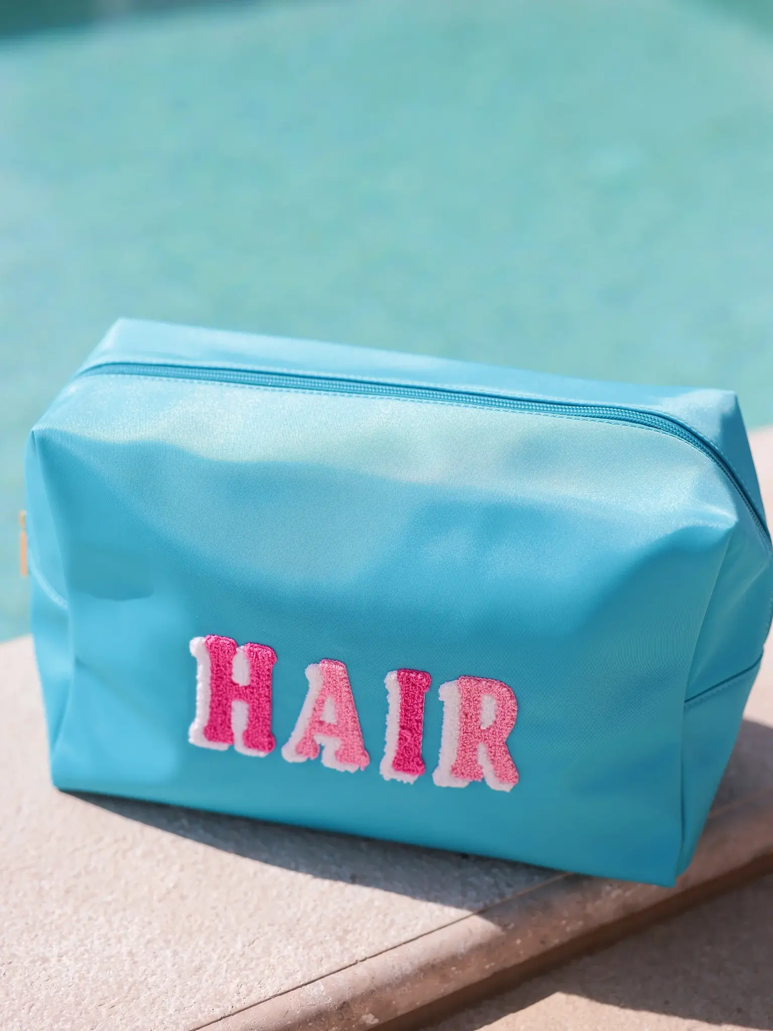 Hair Oversized Zip Pouch