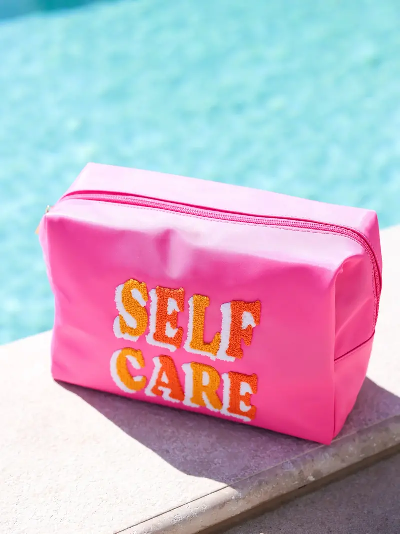 Self Care Oversized Zip Pouch