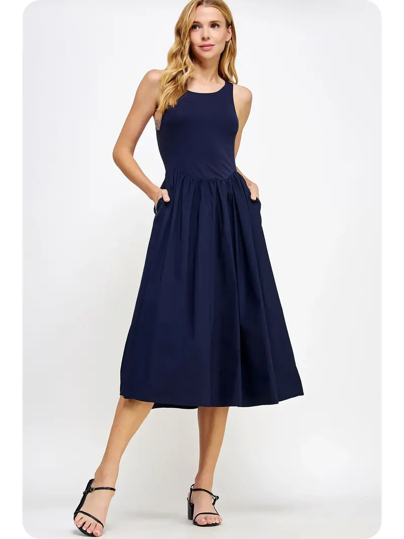 Jenny Balloon Poplin Dress