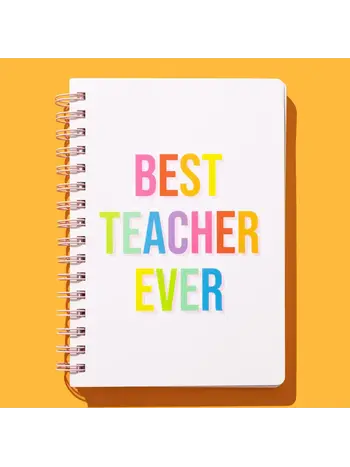 Taylor Elliott Designs Best Teacher Ever Spiral Notebook
