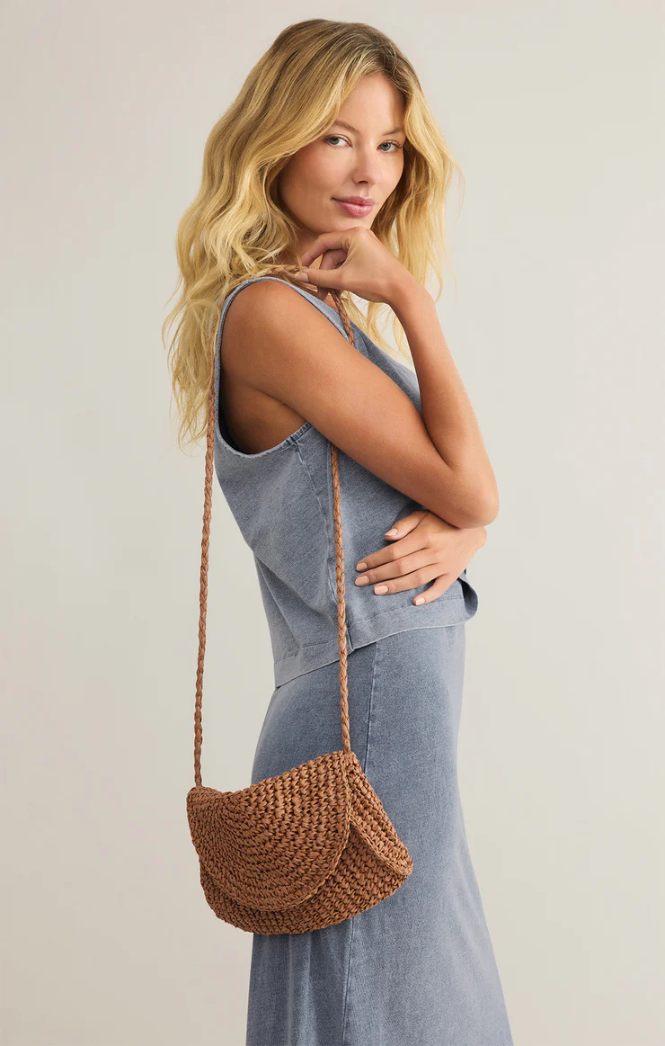 Z Supply Sand Dollar Mini Straw Bag