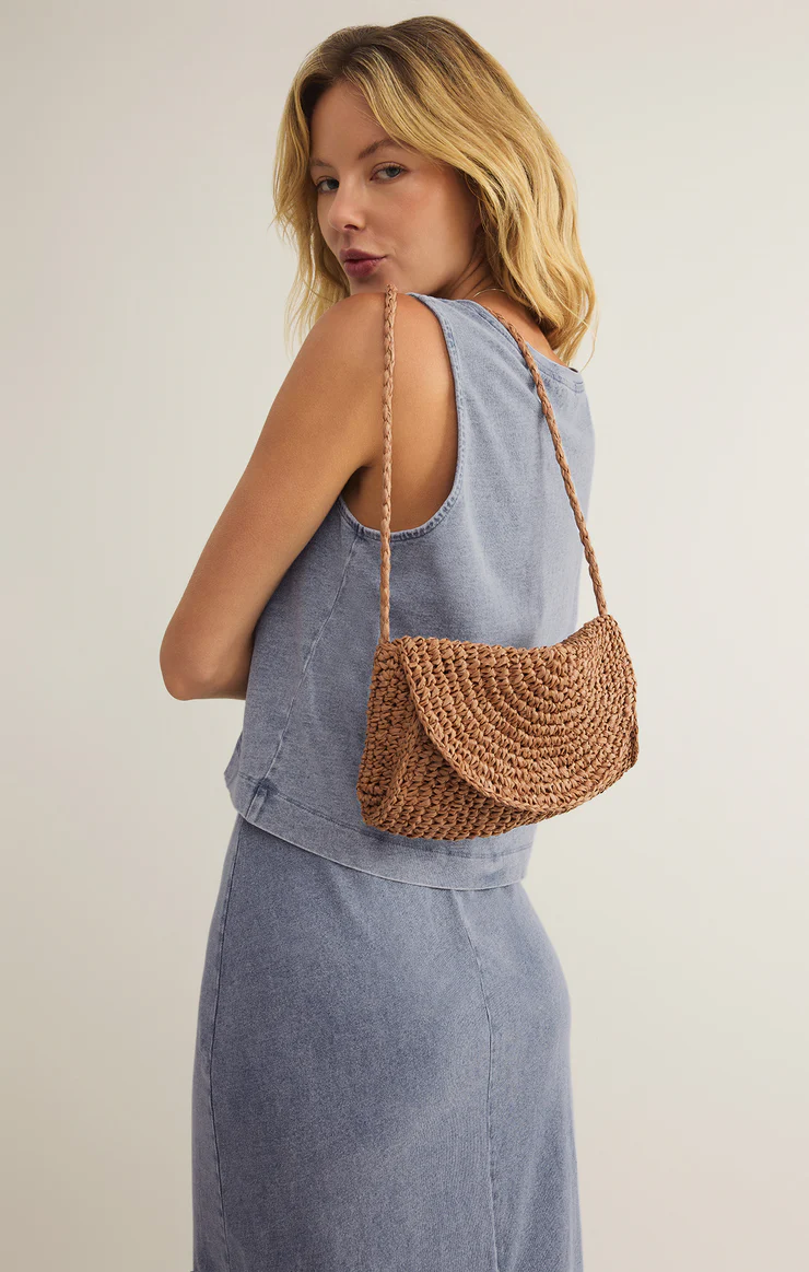 Z Supply Sand Dollar Mini Straw Bag