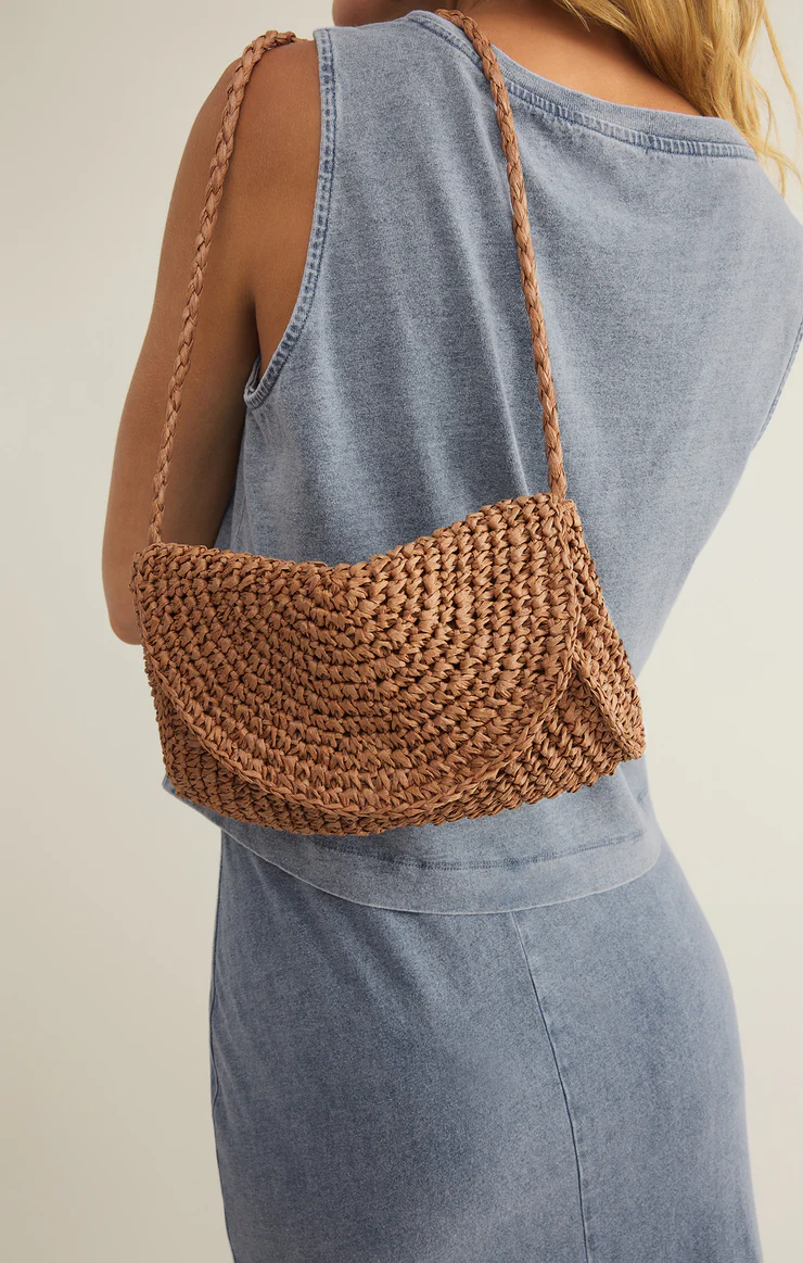 Z Supply Sand Dollar Mini Straw Bag