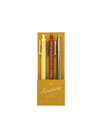 Ruff House Print Shop Sunshine Jotter Pen Set